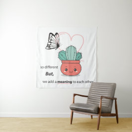 Tapiz Tan Diferente, Perfecto Juntos - Pareja De Amor Cu