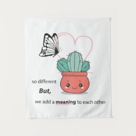 Tapiz Tan Diferente, Perfecto Juntos - Pareja De Amor Cu