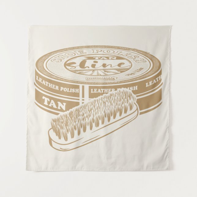 Tapiz Tan shoepolit arte pop (Anverso)