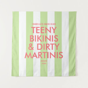Tapiz Tanganas de bikinis y martinis sucias Rayas del cl