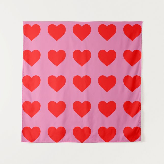 TAPIZ TAPESTRÍA DE CORAZONES (Anverso)