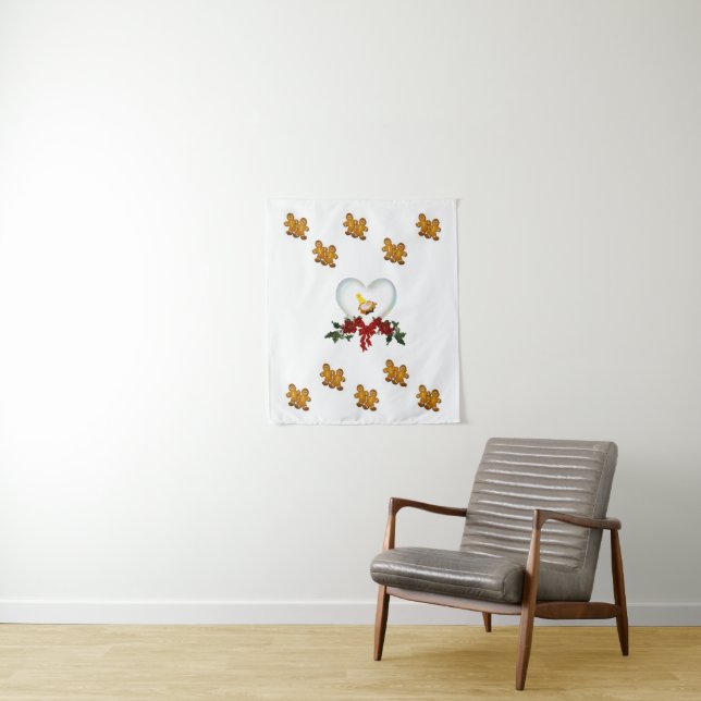 Tapiz Tapestries Navidades Gingerbread Man (In situ)