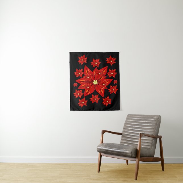 Tapiz Tapestries Poinsettia (In situ)