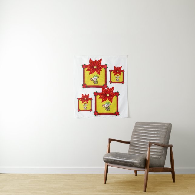 Tapiz Tapestries Poinsettia (In situ)