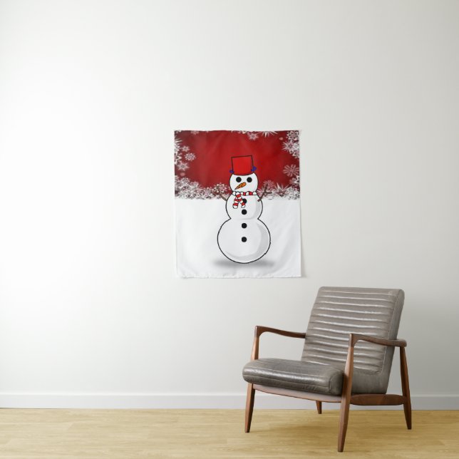 Tapiz Tapestries Snowman (In situ)