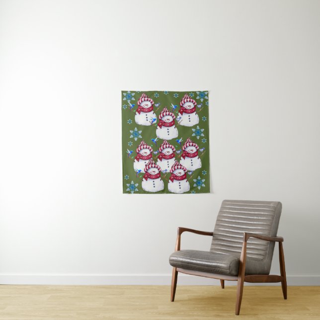 Tapiz Tapestries Snowman (In situ)