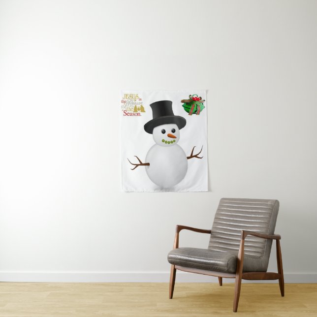 Tapiz Tapestries Snowman (In situ)