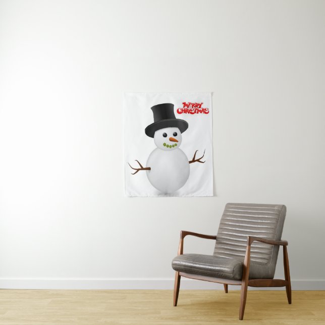 Tapiz Tapestries Snowman (In situ)