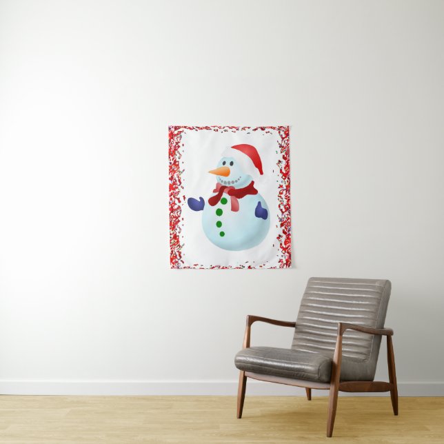 Tapiz Tapestries Snowman (In situ)