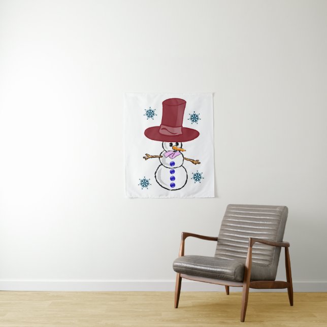 Tapiz Tapestries Snowman (In situ)