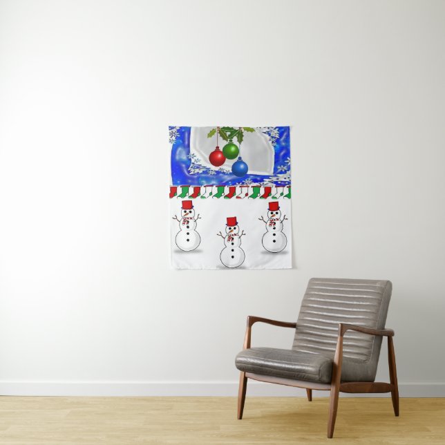 Tapiz Tapestries Snowman (In situ)