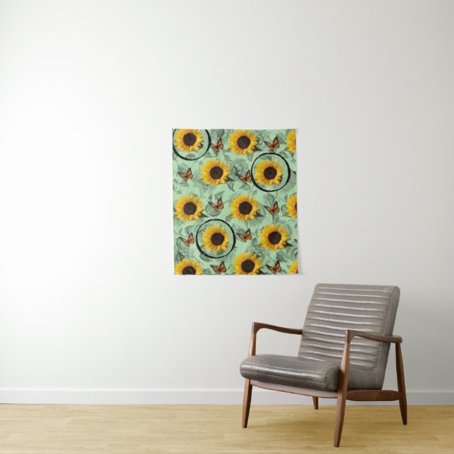 Tapiz Tapestries Sunflower (In situ)
