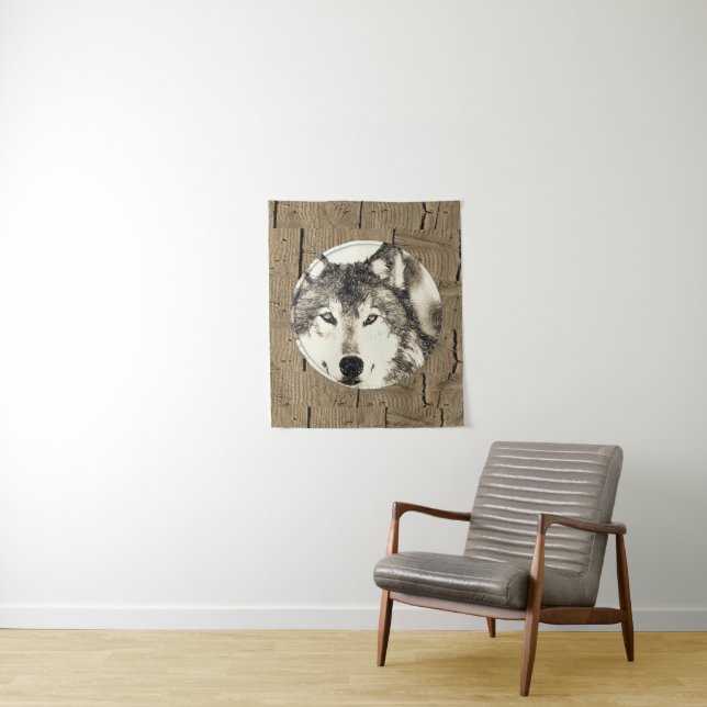Tapiz Tapestries Wolf (In situ)