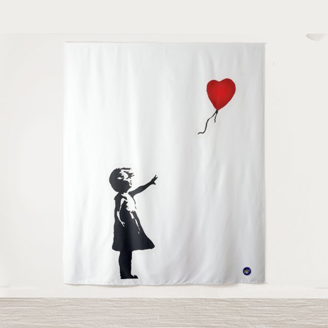 Tapiz Tapestry Hope Balloon Girl (Anverso)