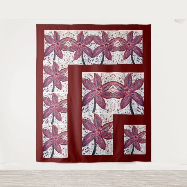 Tapiz Tapestry Lilium orientalis (Anverso)