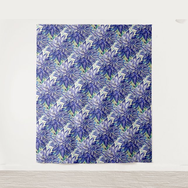 Tapiz Tapestry Rare Blue Dahlia (Anverso)