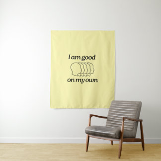 Tapiz Tapestry with illustration and text