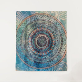 Tapiz Tapicería azul de la mandala