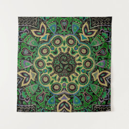 Tapiz Tapicería de la mandala de Triskele del Celtic del