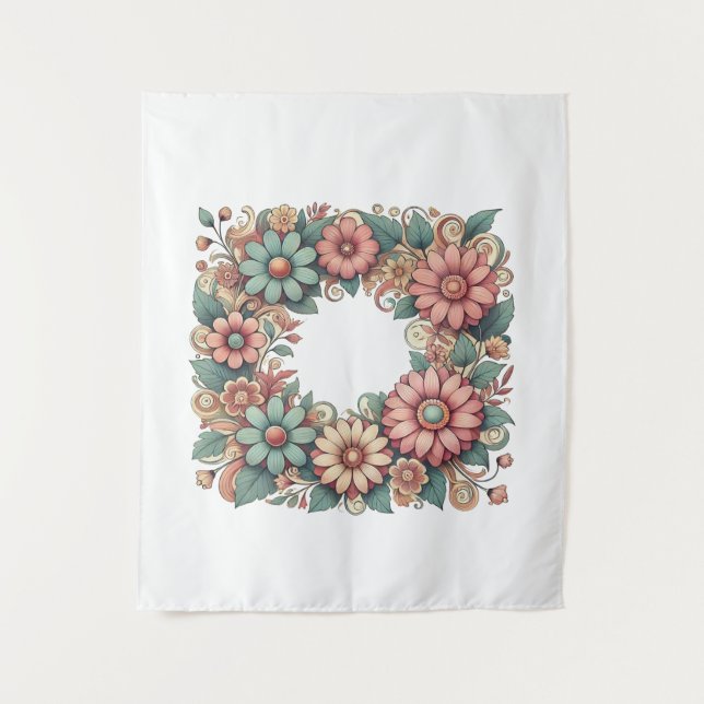 Tapiz tapicería floral (Anverso)