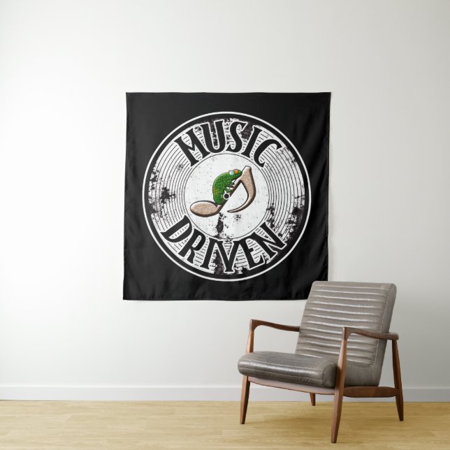 Tapiz Tapicería impulsada por la música (In situ (horizontal))