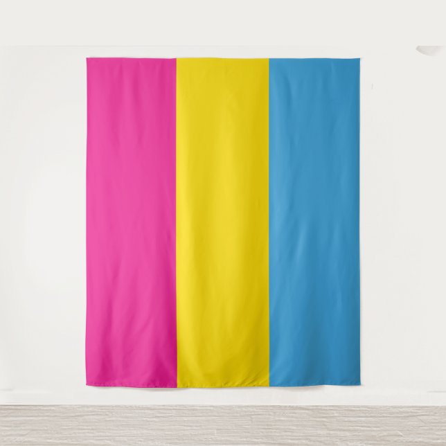 Tapiz Tapicería Pansexual de la pared de la bandera (Anverso)