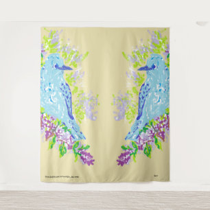 Tapiz Tapiz: Aves de Amor Azul