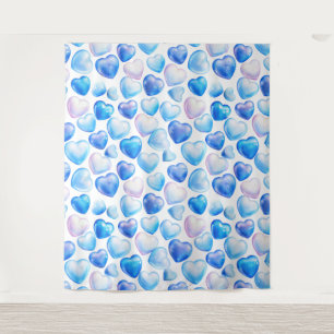 Tapiz "Tapiz de pared con corazón de acuarela soñadora –