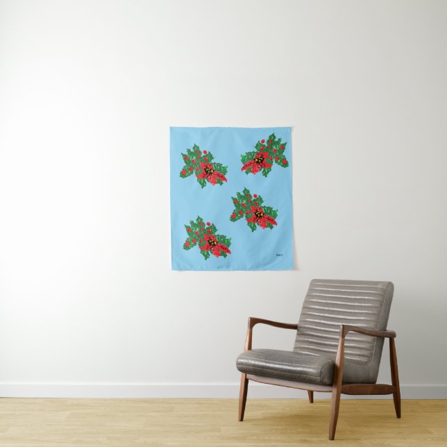 Tapiz Tapiz: Poinsettia (In situ)