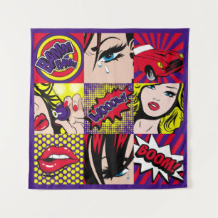 Tapiz Tarjeta de arte pop Ilustrationart, pop, beauit,có