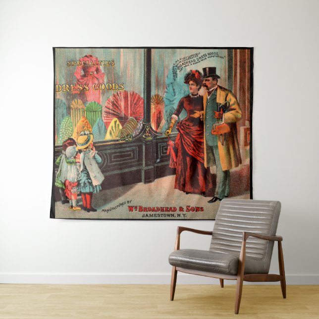 Tapiz tarjeta de comercio William Broadhead & Sons dress (In situ (horizontal))