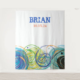 Tapiz Tarjeta de invitación para una fiesta de Bar o Bat