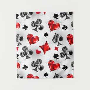 Tapiz Tarjeta de juego de jugador de póquer se adapta a 