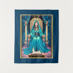 Tapiz Tarot Art Nouveau, la Sumo Sacerdotisa