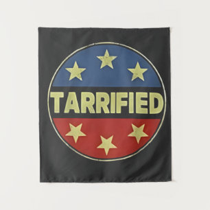 Tapiz Tarrfied Anit Trump Patriótico Americano