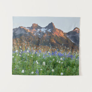 Tapiz Tatoosh Range and Wildflowers Mt. Rainier