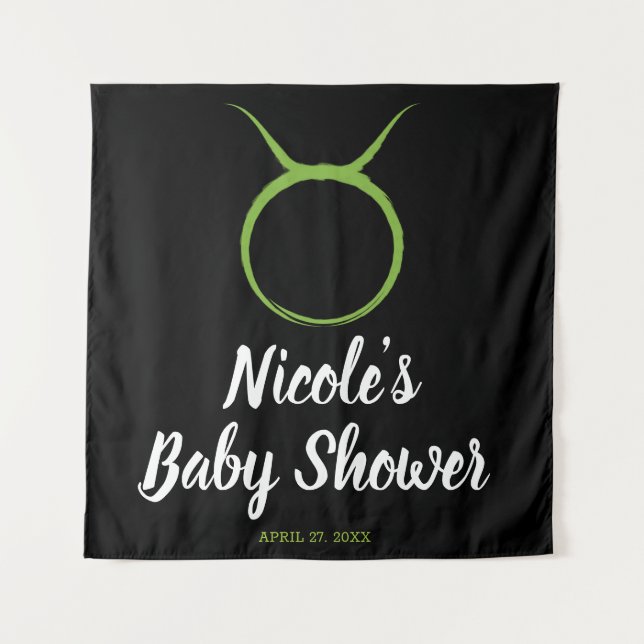 Tapiz Tauro Toro Primavera Astrología Zodiaco Fiesta Fon (Anverso)