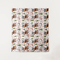 Taza floral linda de reno