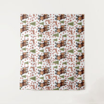 Taza floral linda de reno