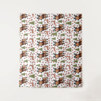 Tapiz Taza floral linda de reno