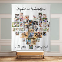¿Te Casarás Con El Fondo Del Collage de fotos Del 
