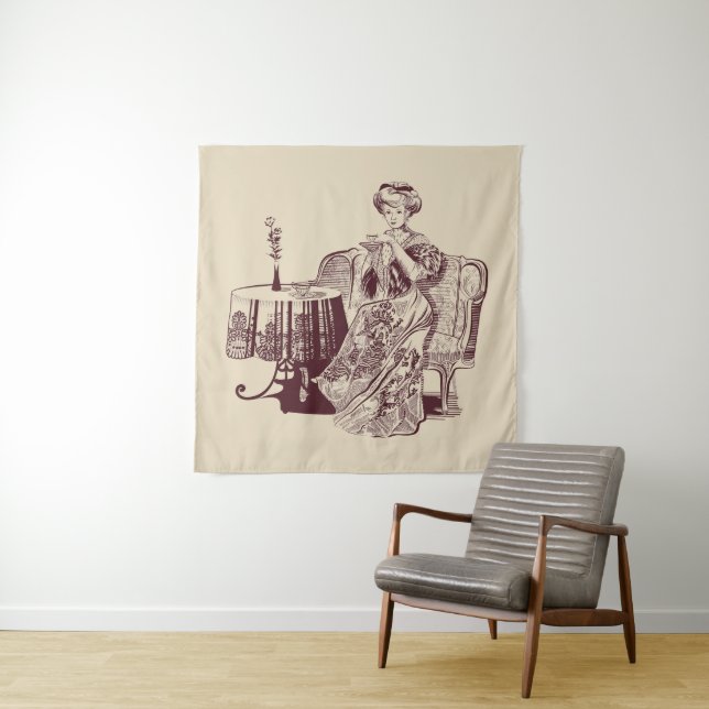 Tapiz té de la dama (In situ (horizontal))