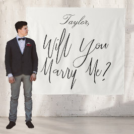 Tapiz ¿Te Quieres Casar Conmigo Propuesta De Matrimonio