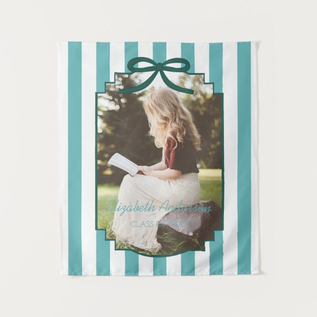 Tapiz Teal Green Graduation (Anverso)