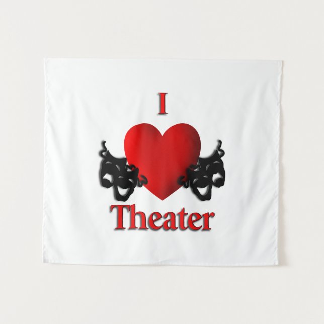 Tapiz Teatro I Heart (Anverso (horizontal))