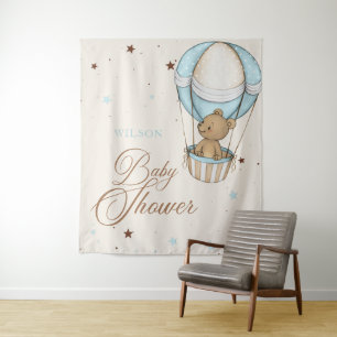 Tapiz Teddy Bear Air Hot Balloon Bearly Wait Baby Shower