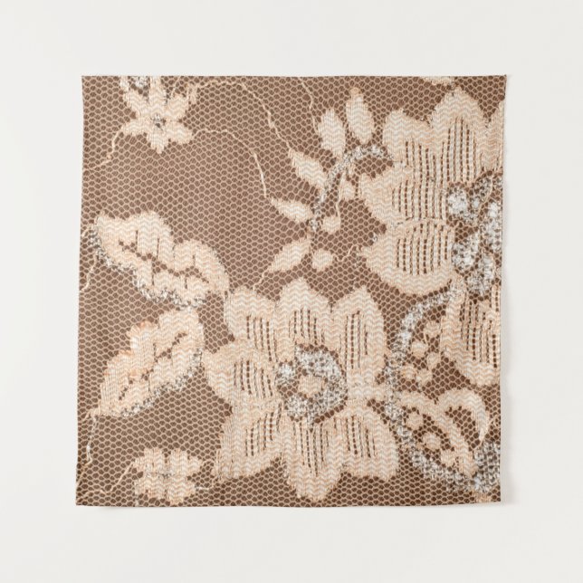 Tapiz Tejido de encaje de textura. encaje sobre el tejo  (Anverso)