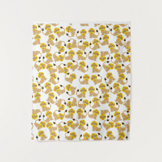 Tapiz Tejido de leones