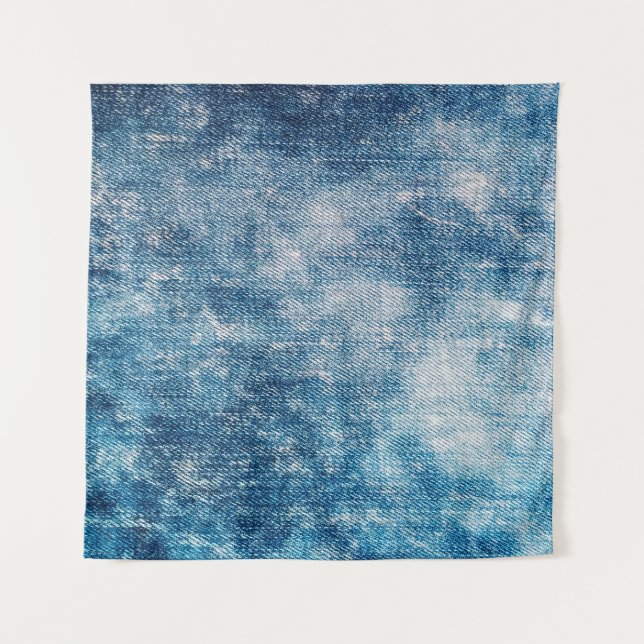 Tapiz Tejido de vaqueros azules (Anverso)