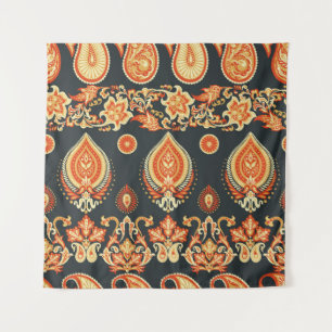 Tapiz Tejido étnico oriental de Paisley